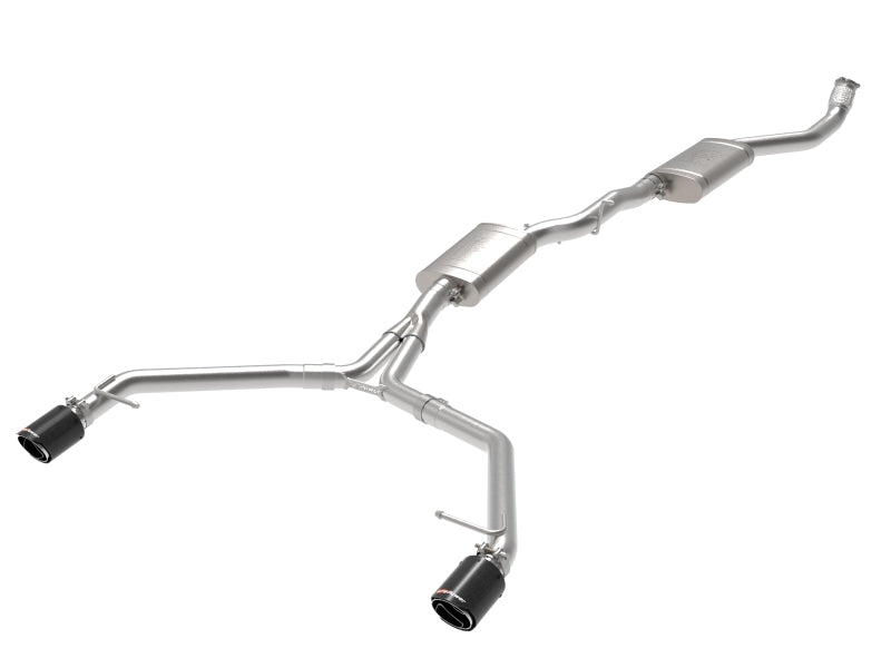 afe MACH Force-Xp 13-16 Audi Allroad L4 SS Cat-Back Exhaust w/ Carbon Tips - DTX Performance