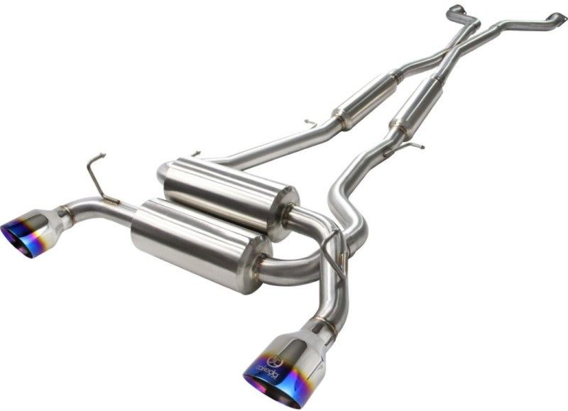 aFe Takeda 2-1/2in 304SS Cat-Back Exhaust Infiniti G37 08-13/Q60 14-15 V6-3.7 w/ Blue Flame Tips - DTX Performance