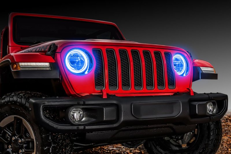 ORACLE Lighting Jeep Wrangler JL/Gladiator JT LED Surface Mount Headlight Halo Kit - DTX Performance