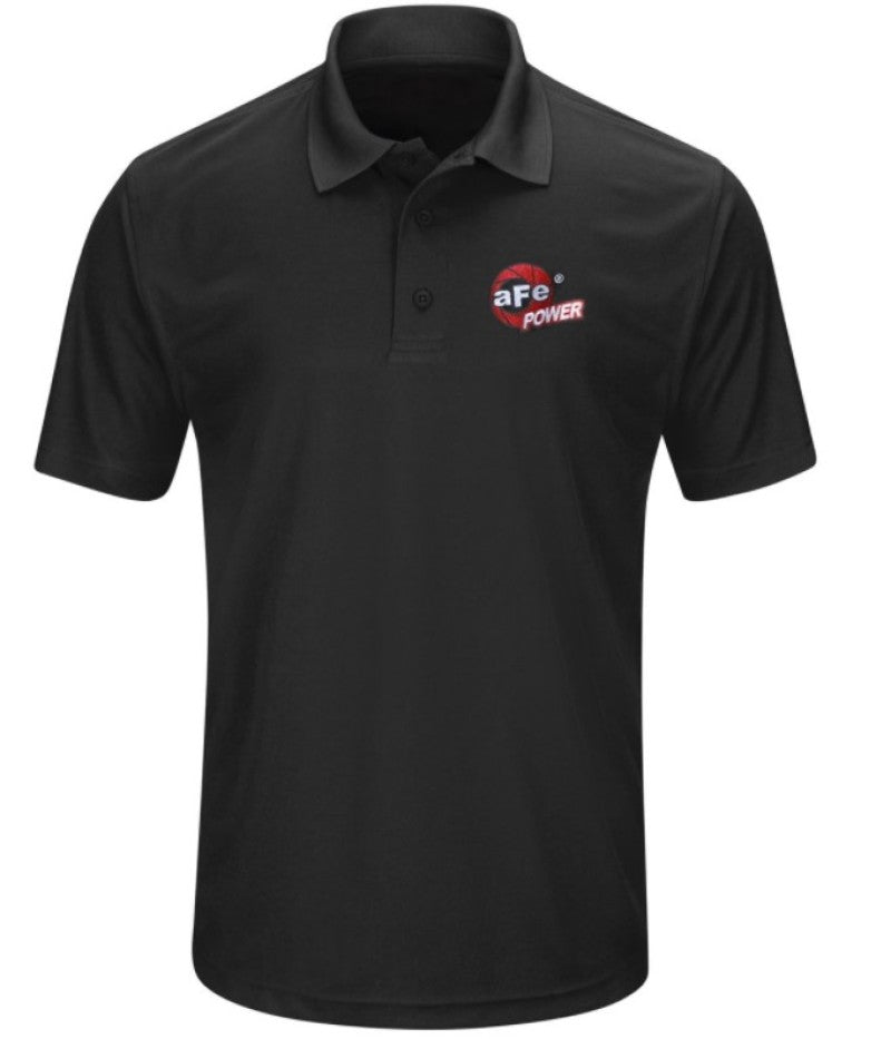 aFe Power Short Sleeve Corporate Polo Shirt Black S - DTX Performance