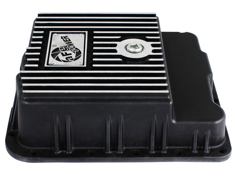 aFe Transmission Pan (Black w/ Machined Fins) GM Trucks 99-16 (4L60-E/4L60E/4L65E/4L70E/4L75E) - DTX Performance