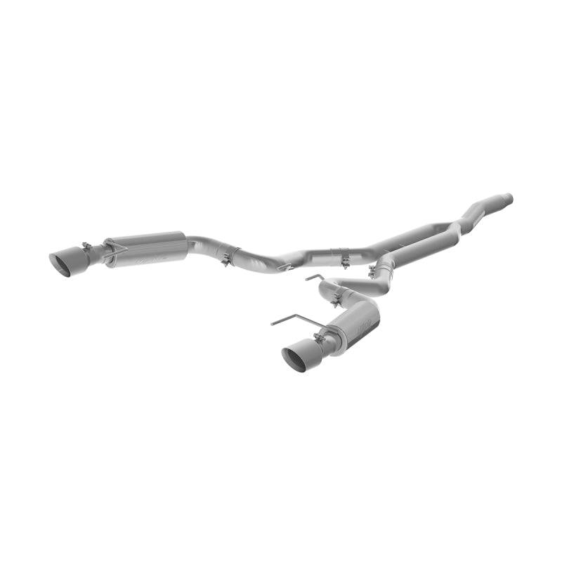 MBRP 15-18 Ford Mustang EcoBoost 2.3L T409 3in Cat Back Dual Split Rear Exit (Race Version) - DTX Performance