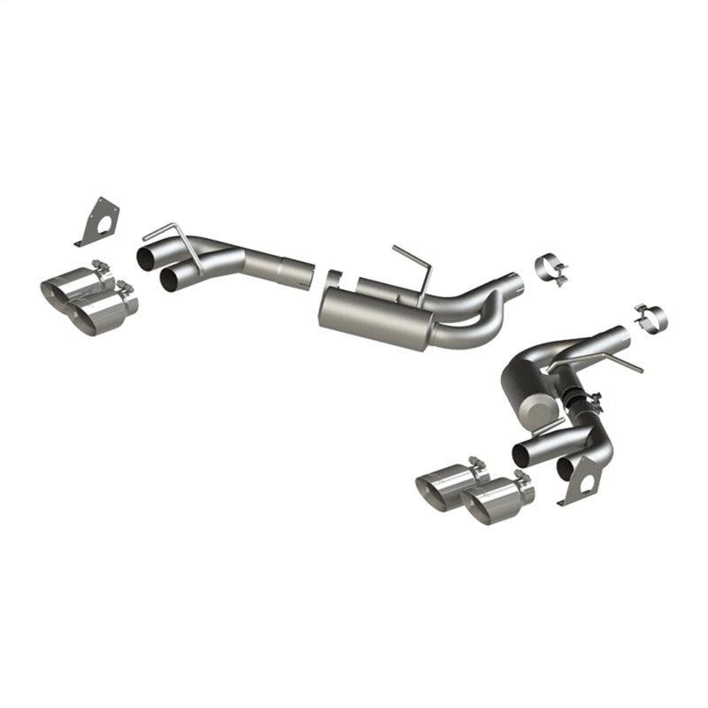 MBRP 16-19 Chevrolet Camaro V6 2.5in T304 NPP Dual Axle Back Exhaust w/ 4in Quad Dual Wall Tips - DTX Performance