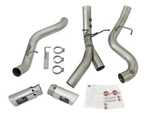 Load image into Gallery viewer, aFe ATLAS 4in DPF-Back Alum Steel Exhaust System w/Dual Exit Polished Tip 2017 GM Duramax 6.6L (td) - DTX Performance