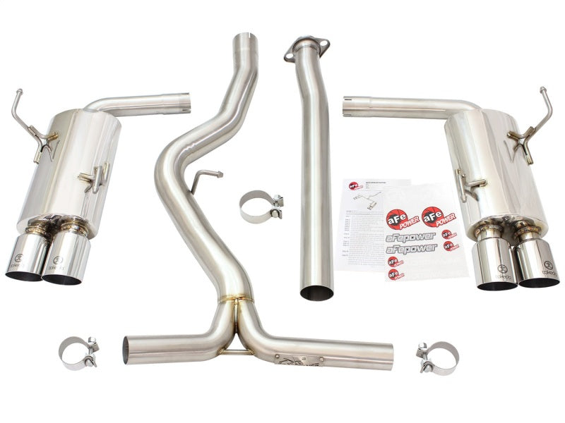 aFe Takeda 3in SS Exhaust Cat-Back 15-16 Subaru WRX/STI 2.0L/2.5L Polished Tips - DTX Performance