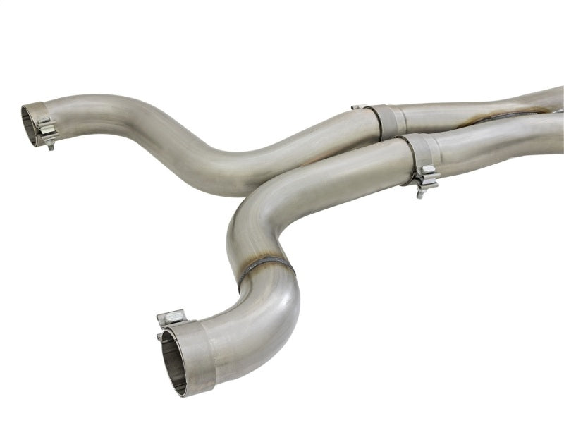 aFe MACHForce XP 3in 304 SS Axle-Back Dual Exhaust (NPP) w/ Polished Tips 16-17 Camro SS V8-6.2L - DTX Performance