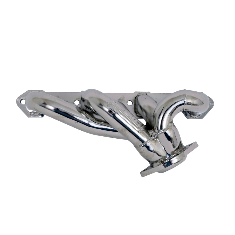 BBK 87-95 Ford F150 Truck 5.0 302 Shorty Unequal Length Exhaust Headers - 1-5/8 Silver Ceramic - DTX Performance