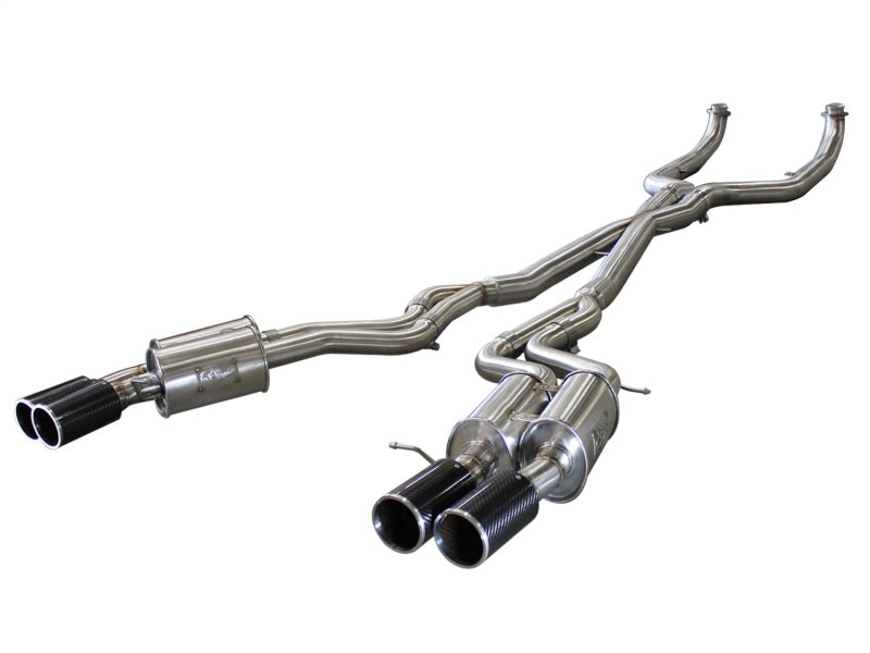 aFe MACHForce XP Exhaust 304SS Cat-Back w/ Carbon Fiber Tips 12-13 BMW M5 (F10) V8 4.4L (tt) - DTX Performance