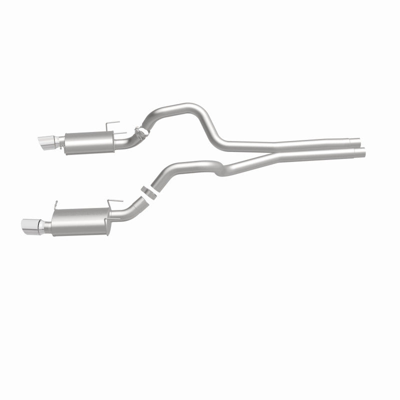 MagnaFlow 13 Ford Mustang Dual Split Rear Exit Stainless Cat Back Performance Exhaust (Street) - DTX Performance