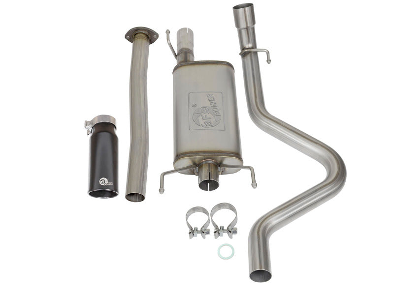 aFe MACHForce XP Cat Back SS Exhausts  Black Tips 05-12 Toyota Tacoma L4-2.7L - DTX Performance