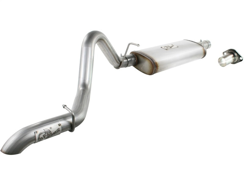 aFe MACHForce XP Exhausts Cat-Back SS-409 EXH Jeep Wrangler TJ 97-06 I6-4.0L HT - 2.5 In. - DTX Performance