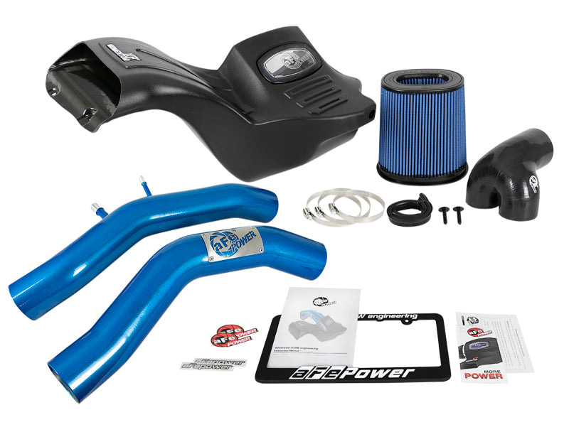 aFe Momentum XP Cold Air Intake System w/ Pro 5R Media Blue 15-19 Ford F-150 V8-5.0L - DTX Performance