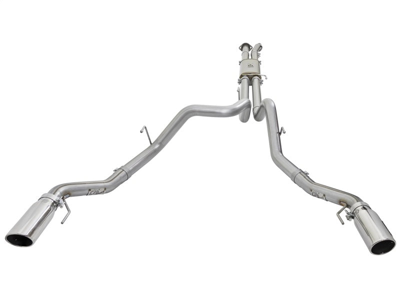 aFe MACHForce XP Exhaust Cat-Back SS-409 2017 Ford F-150 Raptor V6-3.5L (tt) w/ Polished Tips - DTX Performance