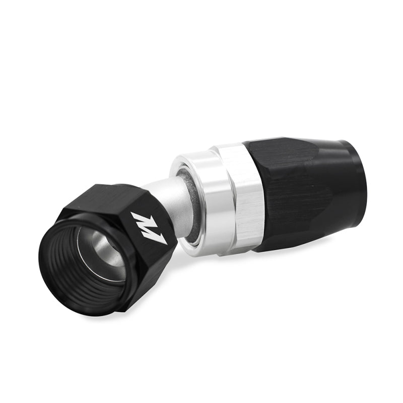 Mishimoto Aluminum -4AN 45 Degree Fitting - Black - DTX Performance