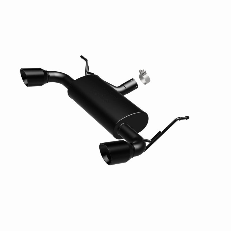 MagnaFlow 07-17 Jeep Wrangler JK 3.8/3.6L Dual Split Rear Exit Black Axle-Back Exhaust - DTX Performance