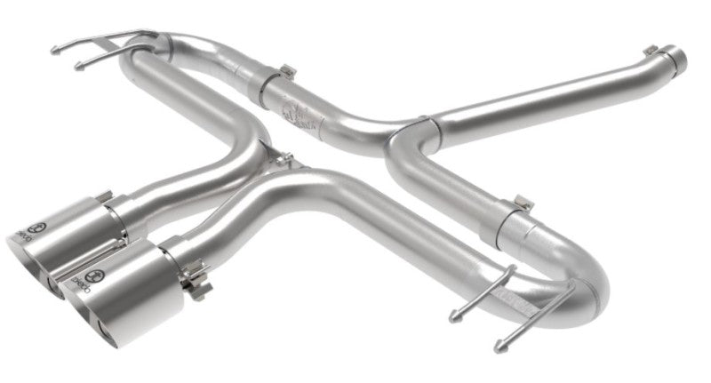 aFe Takeda 2-1/2in 304 SS Axle-Back Exhaust w/Polished Tips 17-20 Honda Civic Sport L4-1.5L (t) - DTX Performance