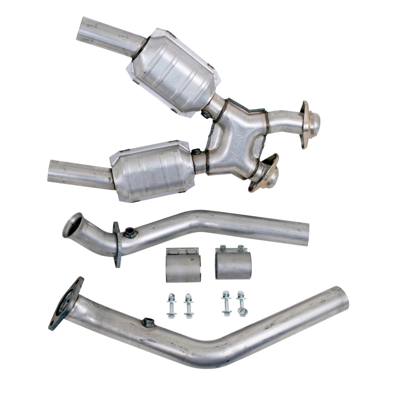 BBK 99-04 Mustang 4.6 GT / Cobra High Flow X Pipe With Catalytic Converters - 2-1/2 - DTX Performance