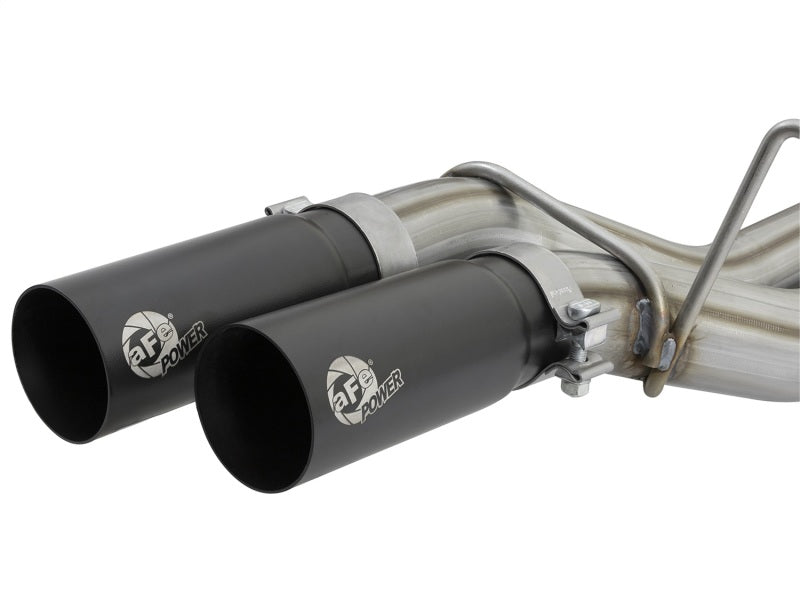 aFe POWER Rebel Series 3in 409 SS Cat Back Exhaust w/ Black Tips 17 Ford F-150 Raptor V6-3.5L - DTX Performance