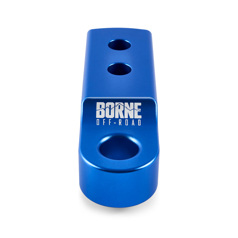 Borne Off-Road CNC Hitch Receiver Shackle 2in Blue - DTX Performance