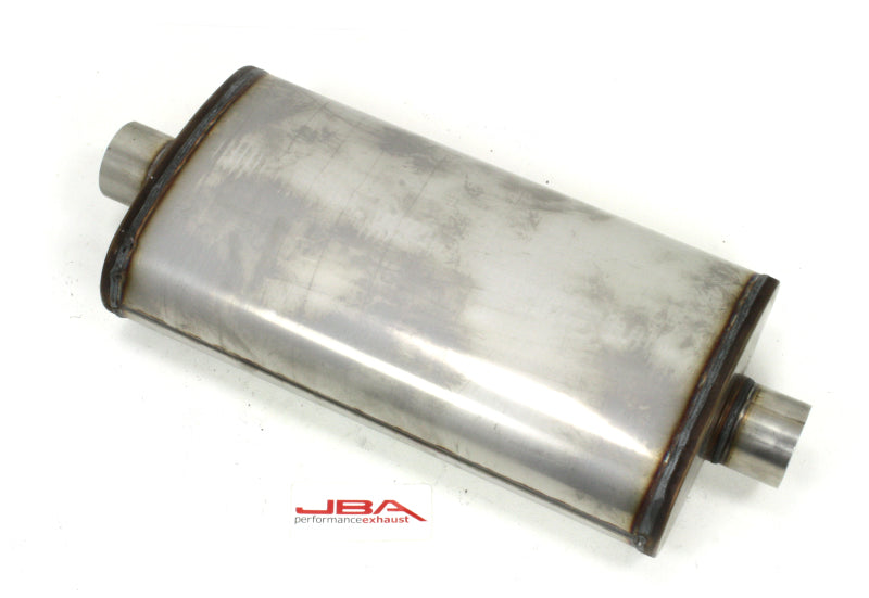 JBA Universal Dual Core 304SS Muffler 22x11x6 3in Inlet Diameter - DTX Performance