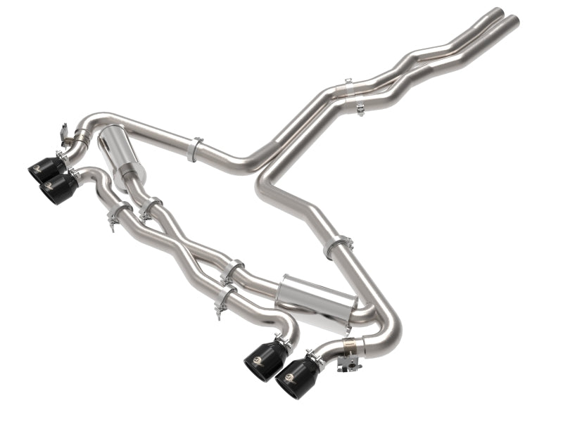 aFe 20-22 Audi RS6 Avant V8 4L (tt) MACH Force-Xp 3in to 2.5in 304 SS Cat-Back Exhaust w/ Black Tip - DTX Performance