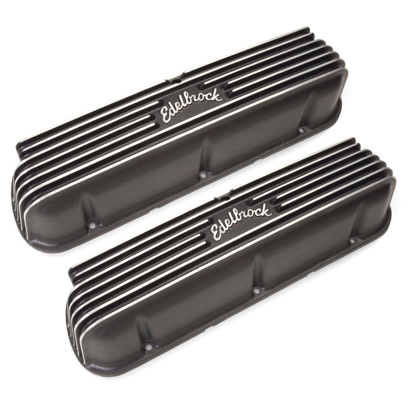 Edelbrock Valve Cover Classic Series Ford 1962-95 221 351W V8 Black - DTX Performance