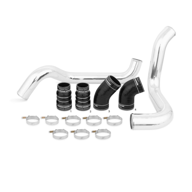 Mishimoto 02-04.5 Chevrolet 6.6L Duramax Intercooler Kit w/ Pipes (Silver) - DTX Performance