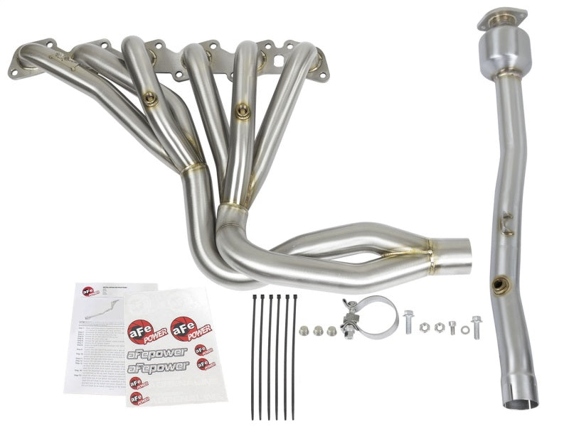 aFe Power Twisted Steel Long Tube Header & Connection Pipes (Street Series) 01-16 Nissan Patrol - DTX Performance