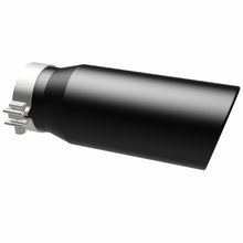 Load image into Gallery viewer, MagnaFlow Tip Stainless Black Coated Single Wall Round Single Outlet 5in Dia 4in Inlet 13in L - DTX Performance