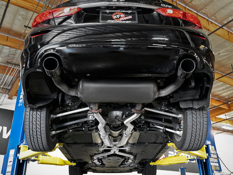 aFe Takeda 2.5in to 3in 304 SS Y-Pipe Exhaust System 16-18 Infiniti Q50/Q60 V6-3.0L (tt) - DTX Performance