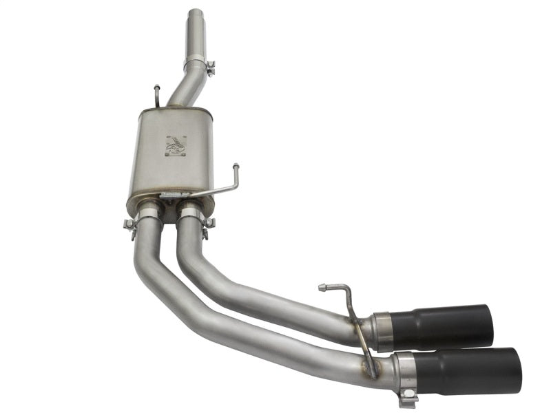 aFe Rebel Exhausts Cat-Back SS Ford F-150 04-08 V8 4.6/5.4L w/ Black Tips - DTX Performance