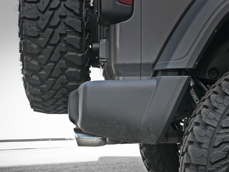 aFe Rebel Series 2.5in. 304 SS C/B Exhaust System 2018 Jeep Wrangler (JL) V6-3.6L - Polished Tip - DTX Performance