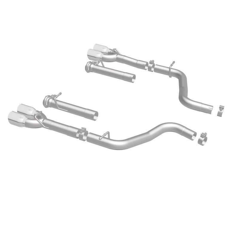 MagnaFlow Axle-Back, SS, 2.5in, Quad Split Rear 3.5in Tip 2015 Dodge Challenger R/T 5.7L - DTX Performance