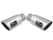 Load image into Gallery viewer, aFe MACH Force-XP 304 SS Single Wall Polished Exhaust Tip Pair 4in Inlet x 6in Outlet x 15in L - DTX Performance