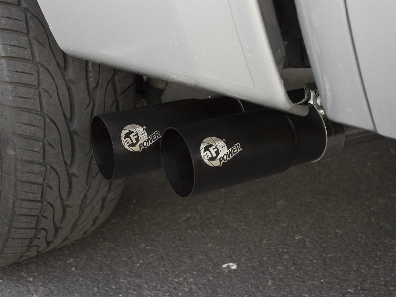 aFe Rebel Series CB 3in Middle Side Exit SS Exht w/ Black Tips 09-16 Chevy Silverado/GMC Sierra 1500 - DTX Performance