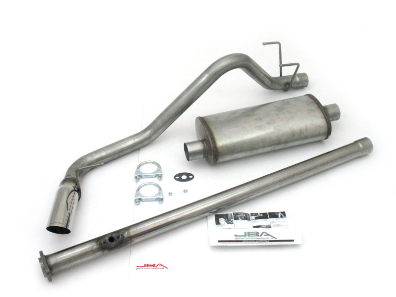 JBA 95-99 Toyota Tacoma (Xtra Cab) 2.4L/2.7L 409SS Pass Side Single Exit Cat-Back Exhaust - DTX Performance