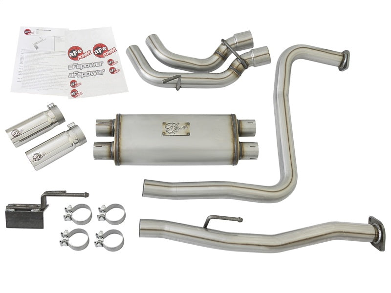 aFe Rebel Series 3in SS Cat-Back Exhaust System w/ Polished Tip 04-15 Nissan Titan V8 5.6L - DTX Performance