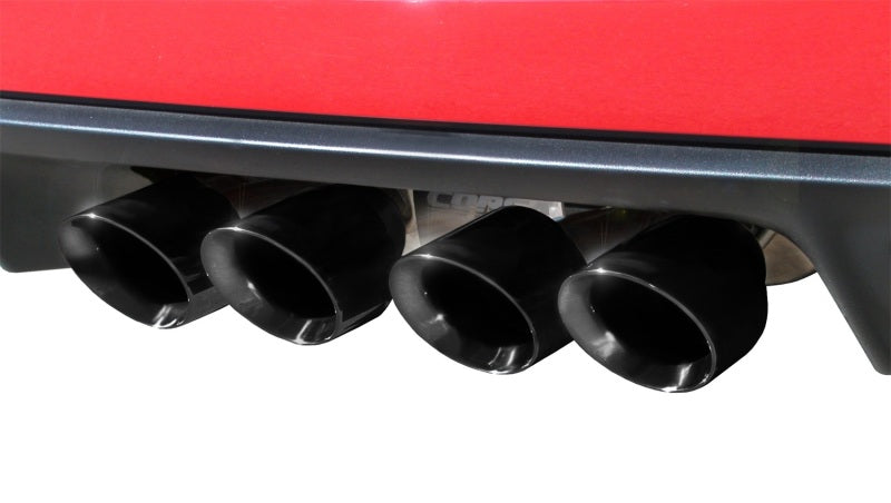 Corsa 05-08 Chevrolet Corvette C6 6.0L V8 Black Xtreme Axle-Back Exhaust - DTX Performance