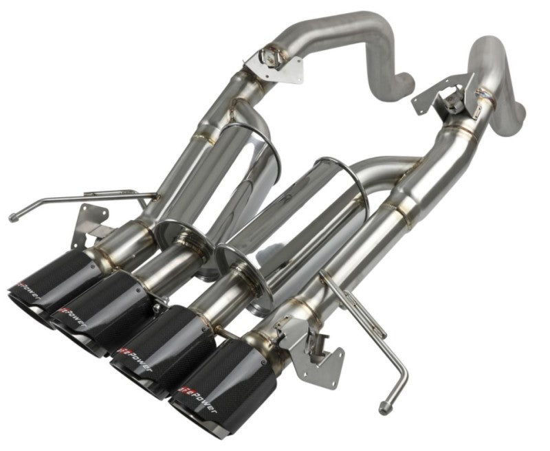 aFe MACH Force-Xp Axle-Back Exhaust System w/ Carbon Fiber Tips Chevrolet Corvette (C7) 14-19 6.2L - DTX Performance