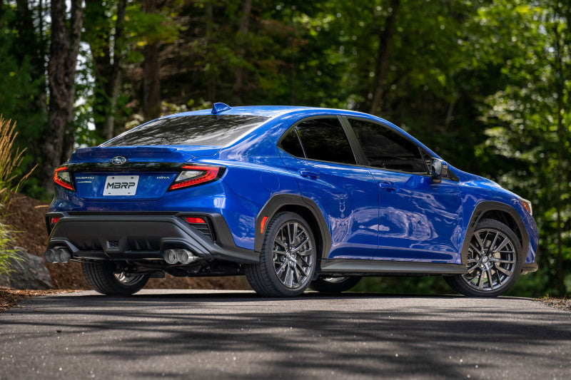 MBRP 2022+ Subaru WRX 3in Cat-Back Dual Split Rear Quad Tips Street Profile Exhaust - DTX Performance