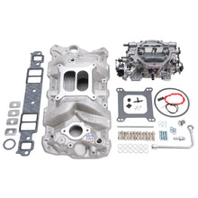 Load image into Gallery viewer, Edelbrock Manifold And Carb Kit Performer RPM Small Block Chevrolet 1957-1986 Natural Finish - DTX Performance