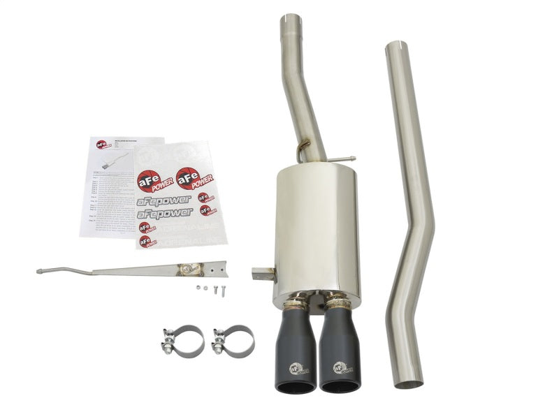 aFe MACHForce XP Exhausts Cat-Back SS-304 14-17 Mini Cooper S Hardtop 2-Door w/ Black Tips - DTX Performance