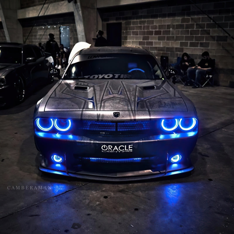 Oracle 08-14 Dodge Challenger Dynamic Surface Mount Headlight/Fog Light Halo Kit COMBO - ColorSHIFT - DTX Performance