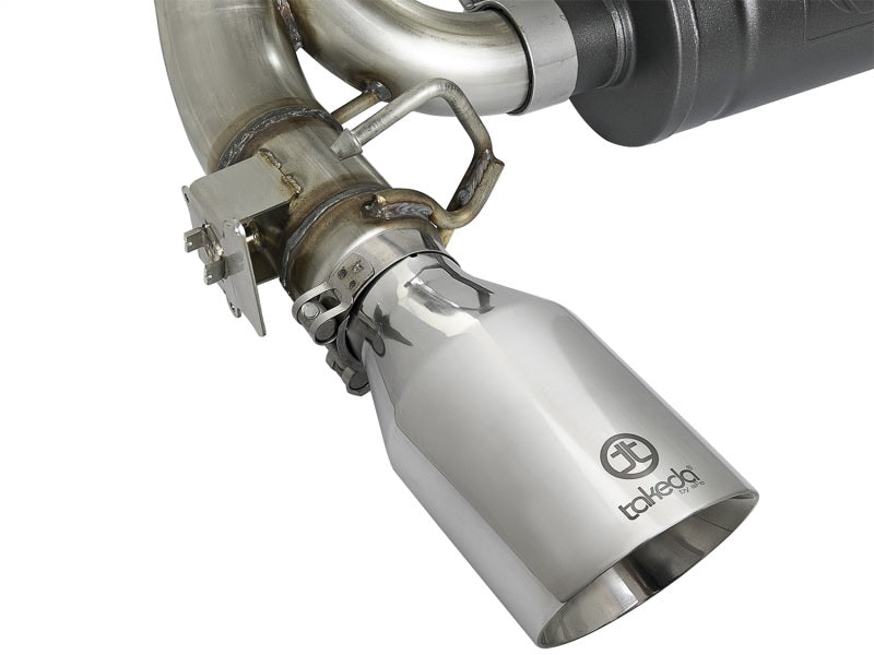 aFe Takeda 3in 304 SS Axle-Back Exhaust System w/ Polished Tip 16-18 Ford Focus RS 2.3L (t) - DTX Performance