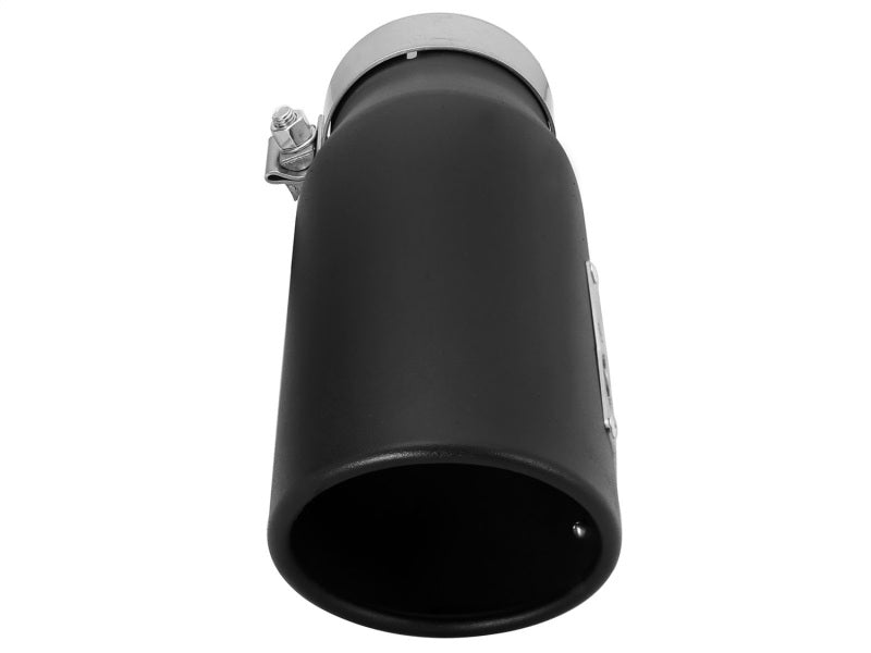 aFe MACHForce-XP 3.5in 409 Stainless Steel Exhaust Tip 3.5in x 4.5in Out x 12in L Clamp-On - DTX Performance