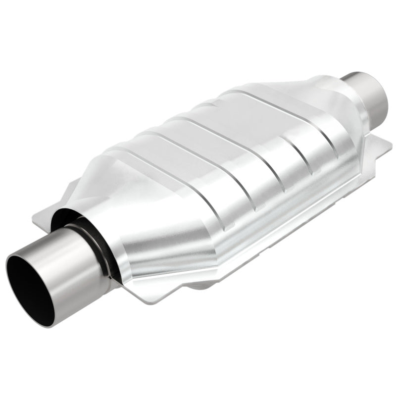 MagnaFlow Conv Universal-Fit 2.25in Inlet/Outlet Center/Center Oval 12in Body/7in Width - DTX Performance