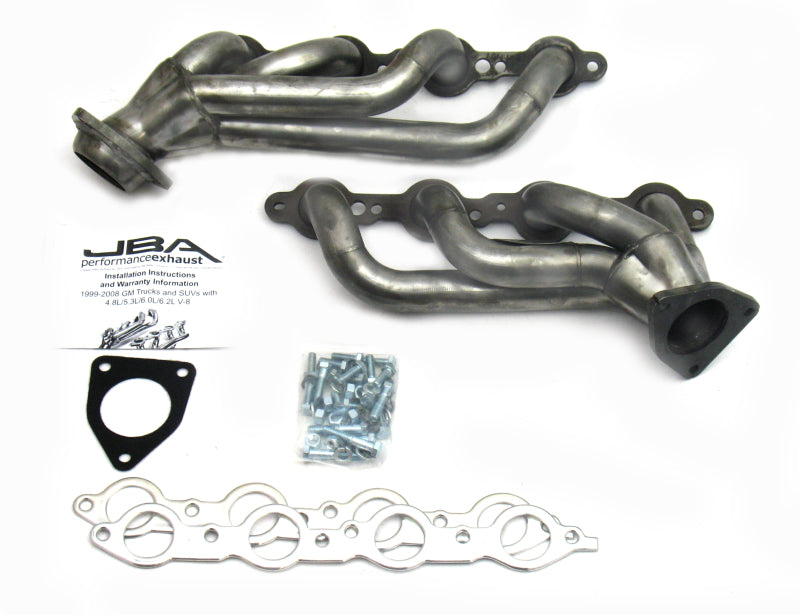 JBA 02-13 GM Truck 4.8L/5.3L LS Raw 409 Cat4Ward Header - DTX Performance