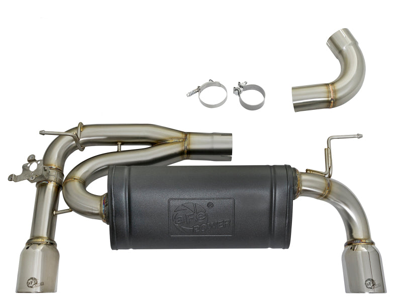 aFe MACHForce XP 16-17 BMW 340i/iX 440i/iX L6-3.0L (t) SS Axle-Back Exhaust w/Polished Tips - DTX Performance