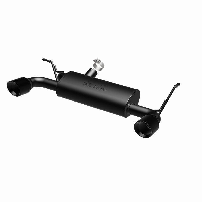 MagnaFlow 07-17 Jeep Wrangler JK 3.8/3.6L Dual Split Rear Exit Black Axle-Back Exhaust - DTX Performance