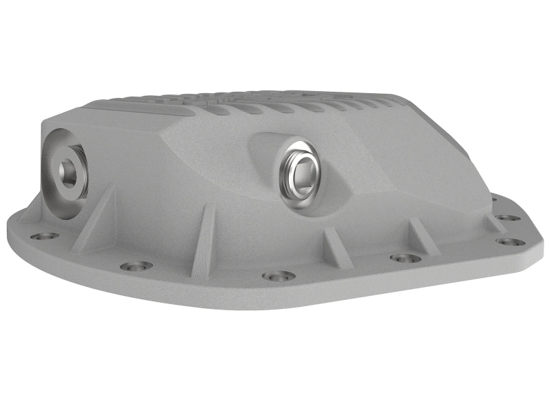 aFe Street Series Rear Differential Cover Raw w/ Machined Fins 01-18 GM Diesel Trucks V8-6.6L (td) - DTX Performance